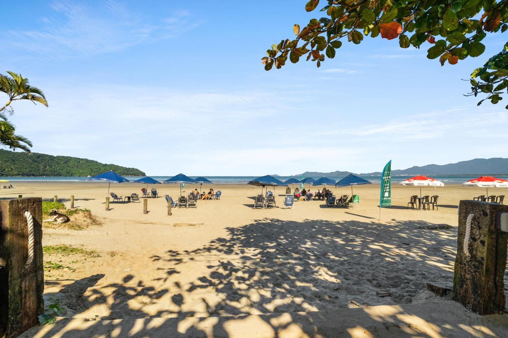 Pousada Conca di Mare - Restaurante - Pé na areia com serviço de praia Bertioga Esterno foto