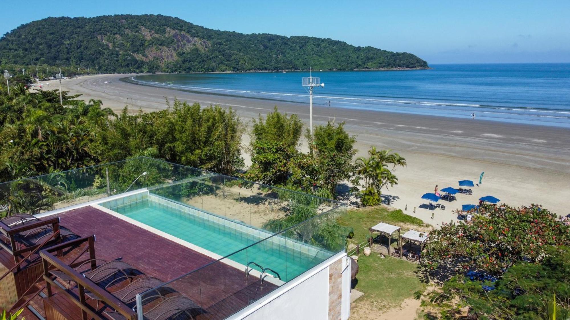 Pousada Conca di Mare - Restaurante - Pé na areia com serviço de praia Bertioga Esterno foto