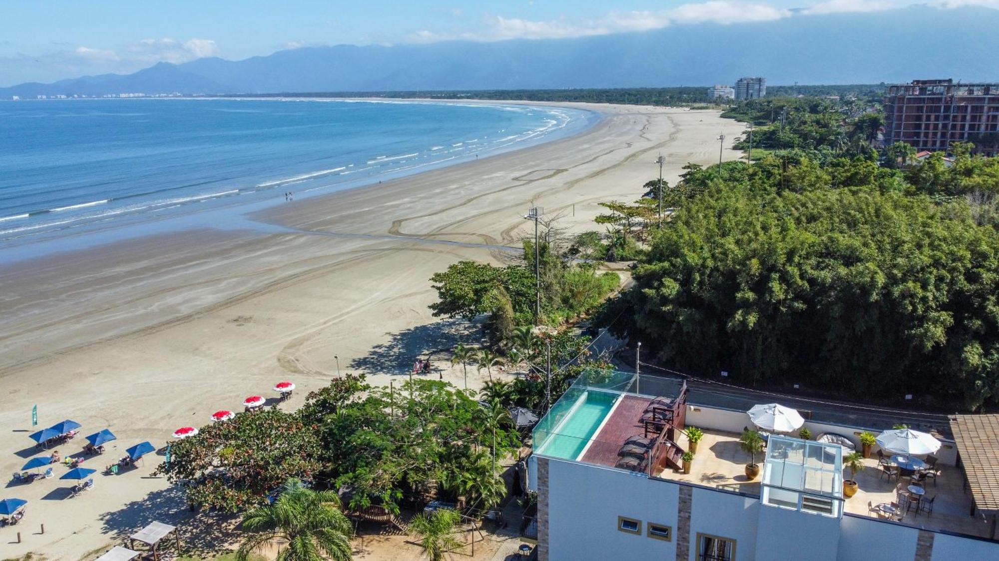 Pousada Conca di Mare - Restaurante - Pé na areia com serviço de praia Bertioga Esterno foto