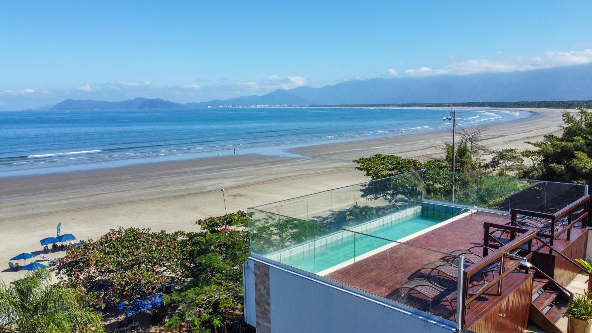 Pousada Conca di Mare - Restaurante - Pé na areia com serviço de praia Bertioga Esterno foto