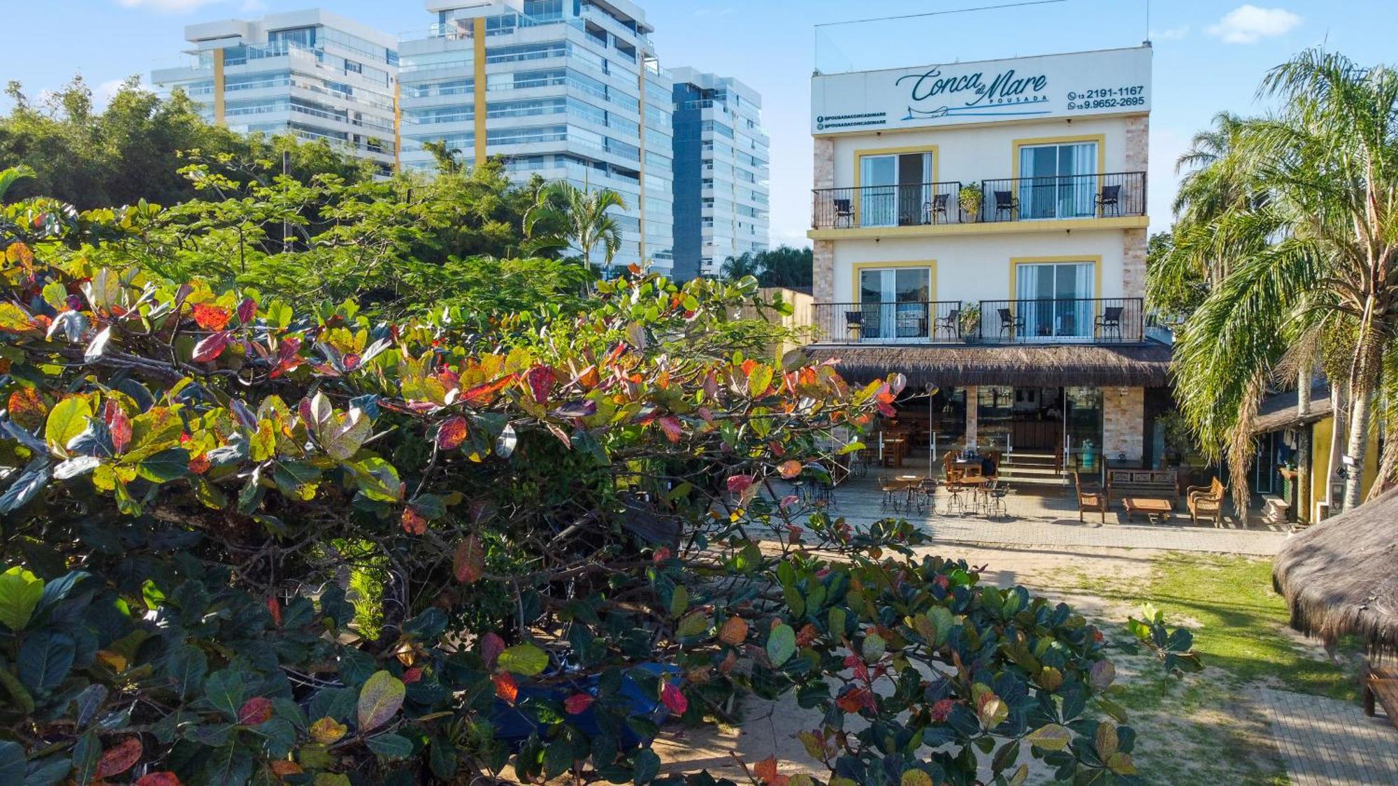 Pousada Conca di Mare - Restaurante - Pé na areia com serviço de praia Bertioga Esterno foto